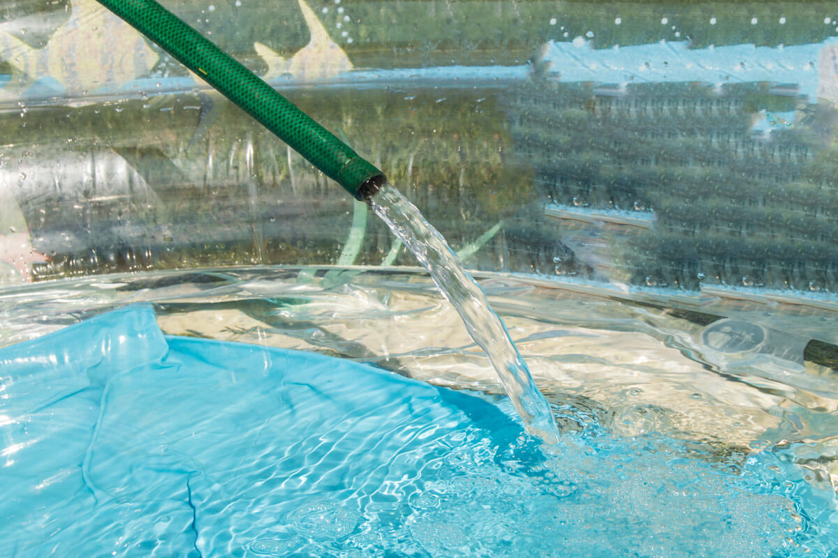 aufblasbaren Pool sauber halten